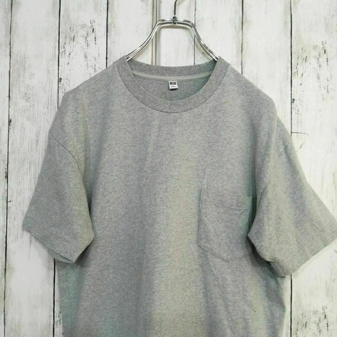 UNIQLO(ユニクロ)のユニクロ メンズ ビッグシルエット ポケット付き 半袖 tシャツ S 08 メンズのトップス(Tシャツ/カットソー(半袖/袖なし))の商品写真