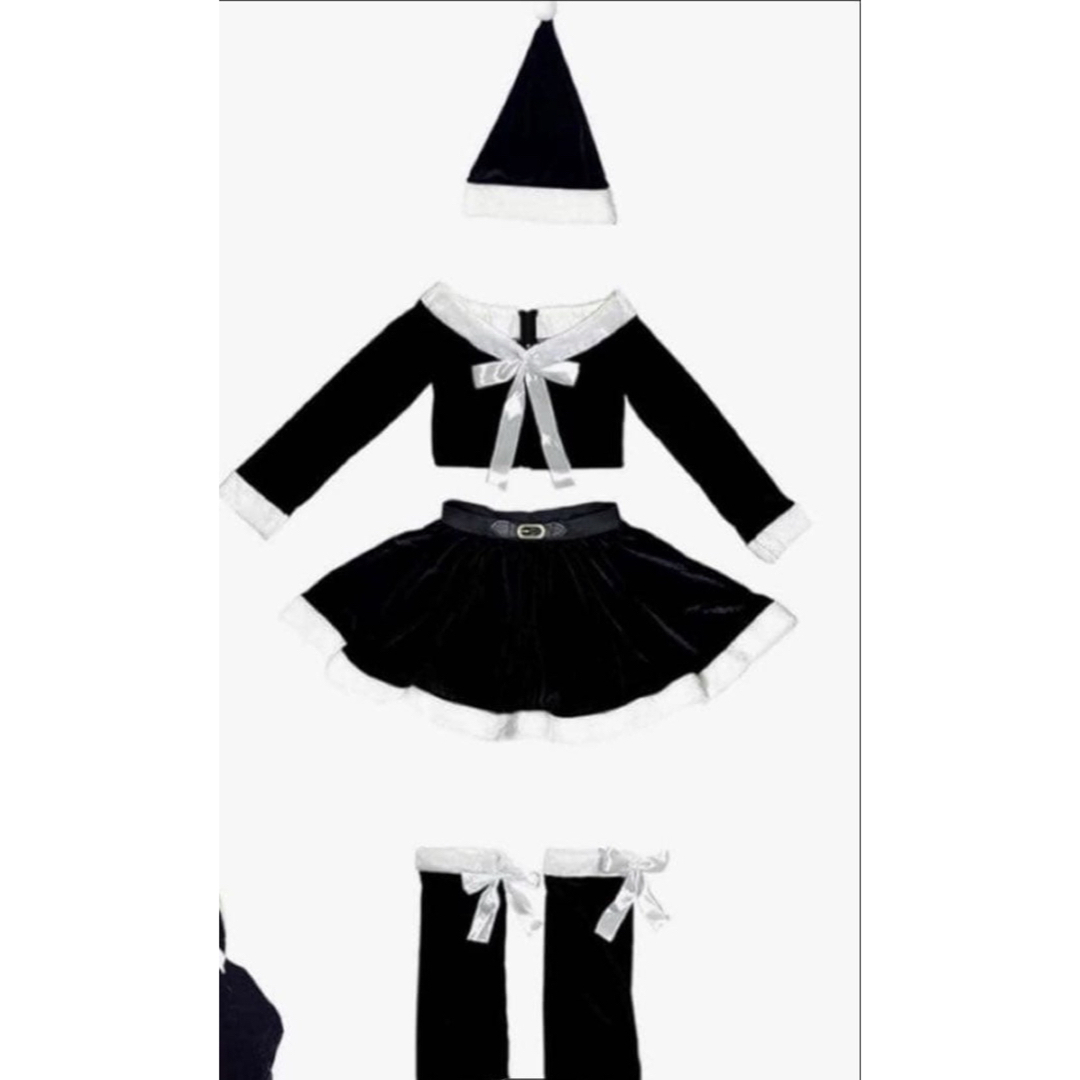 即日発送✨ 新品未使用品✨ VEAMOR ブラックサンタ コスプレ 4点セット エンタメ/ホビーのコスプレ(衣装一式)の商品写真