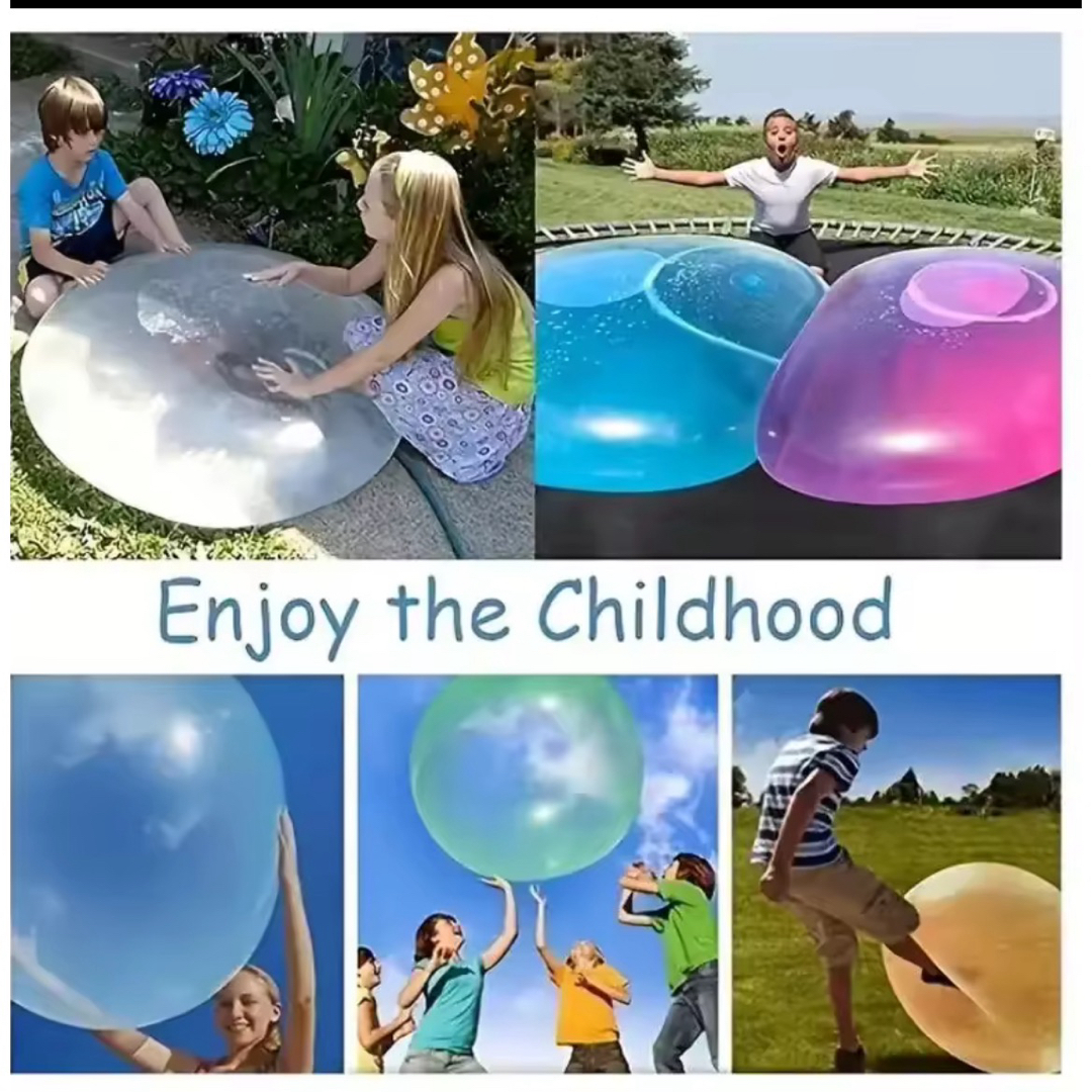 巨大バブルボール 割れない水風船 TPR製 ビーチボール  キッズ/ベビー/マタニティのおもちゃ(ボール)の商品写真