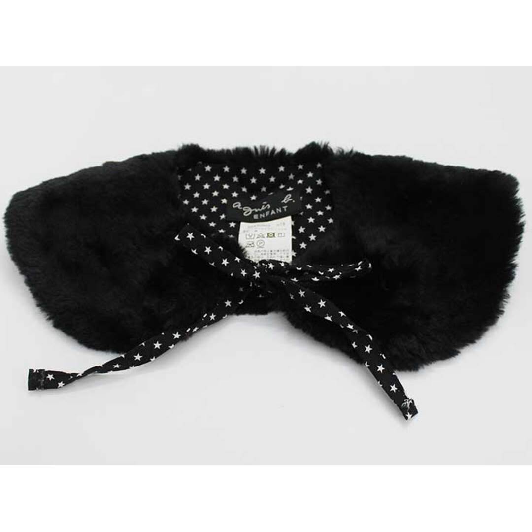 agnes b.(アニエスベー)のアニエスベー ティペット 33.5cm×9cm位 キッズ 女児 黒【中古】【新入荷】♪ キッズ/ベビー/マタニティのこども用ファッション小物(マフラー/ストール)の商品写真