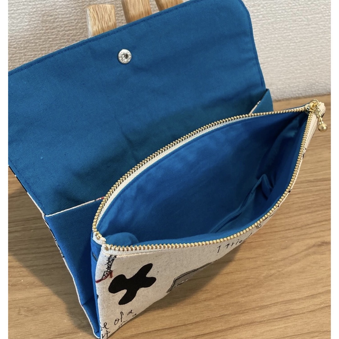 ハンドメイド　miyako kawaguchi 通帳ケース　長財布 ハンドメイドのファッション小物(財布)の商品写真