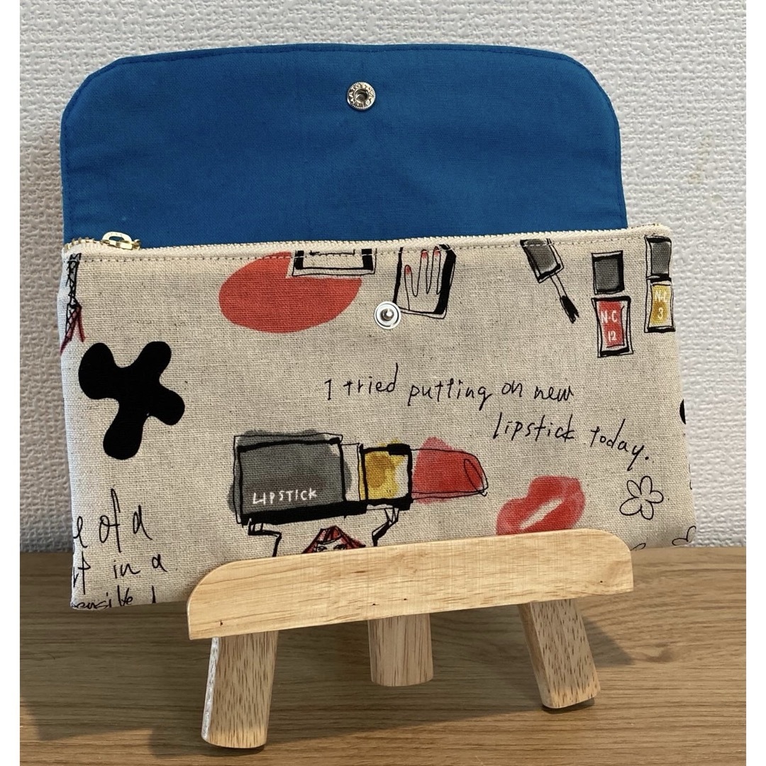 ハンドメイド　miyako kawaguchi 通帳ケース　長財布 ハンドメイドのファッション小物(財布)の商品写真