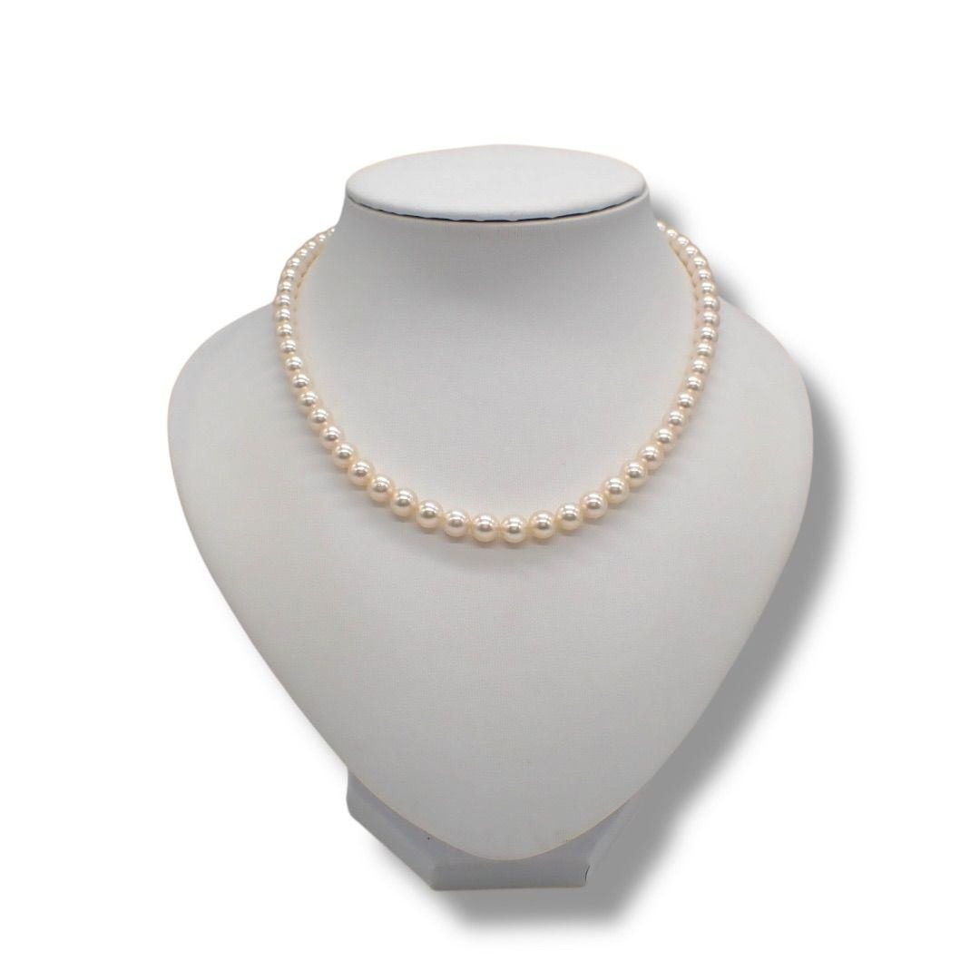 TASAKI(タサキ)のタサキ 6.0-7.7mm パール ネックレス イヤリング S K14 4458 レディースのアクセサリー(ネックレス)の商品写真