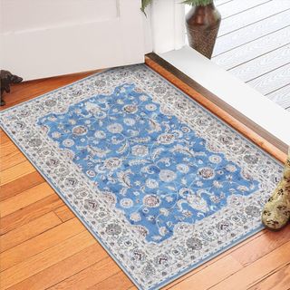 HAOCOO 玄関マット ペルシャ絨毯風 室内 50х80cm 小さい ラグ お