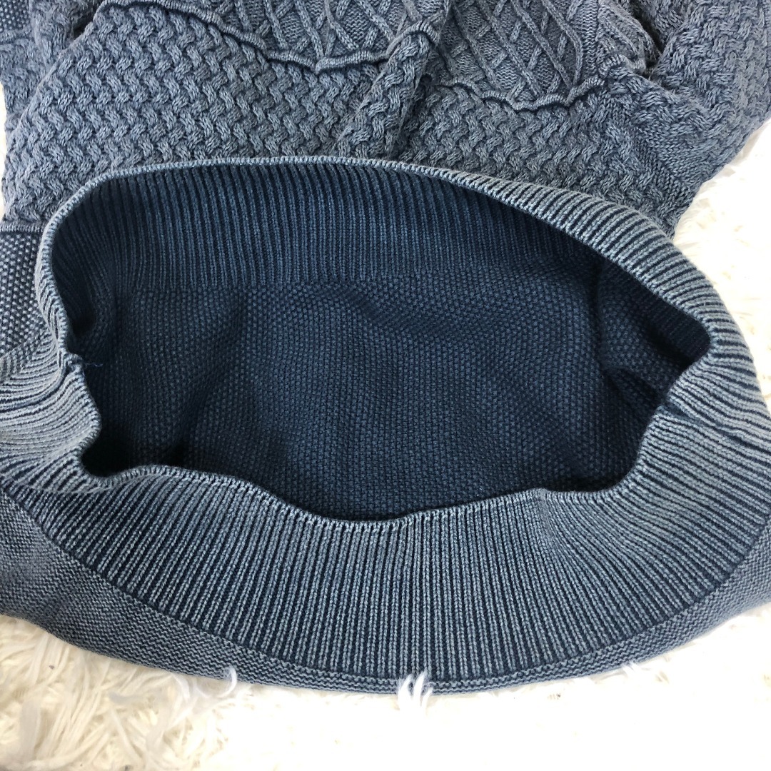 ROSE BUD(ローズバッドカップルズ)の【メンズ】ローズバッドカップルズ 綿 長袖 ニットセーター M ブルー系 メンズのトップス(ニット/セーター)の商品写真