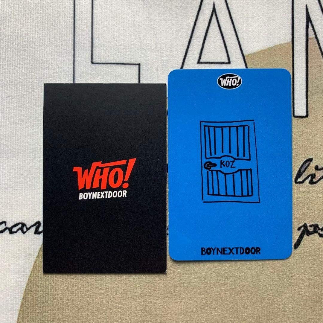 BOYNEXTDOOR WHO! 事前収録 ラキドロ サノク ソンホ トレカ2枚 エンタメ/ホビーのCD(K-POP/アジア)の商品写真