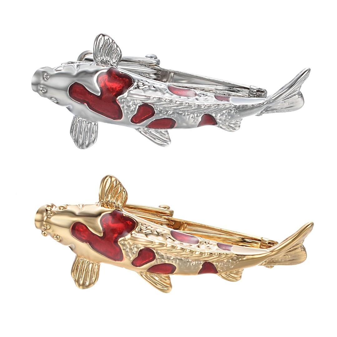 【人気商品】Yoursfs おもしろ ネクタイピン コイ 黒 赤 ネクタイピン  メンズのアクセサリー(その他)の商品写真