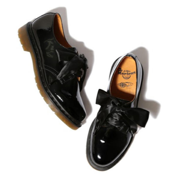 日本に Dr.Martens - ドクターマーチン【新品】パテントUK5 お取り置き 高い買取 専用です‼️ドクターマーチンホーリー厚底リボン パテント ローファー/革靴