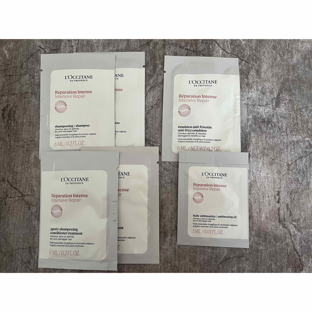 L'OCCITANE(ロクシタン)のロクシタン⭐︎インテンシヴRサンプル6個セット コスメ/美容のヘアケア/スタイリング(その他)の商品写真