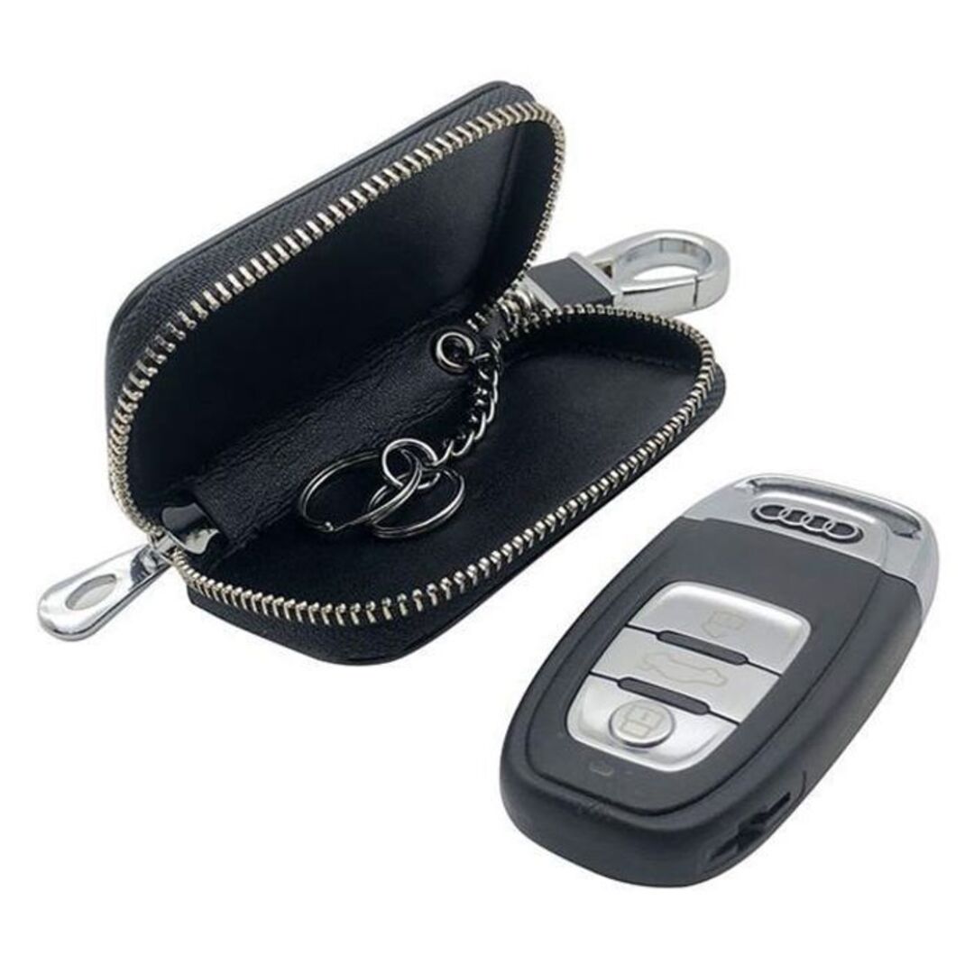 日産(NISSAN)キーケース レザー 革 キーカバー 高級 オシャレ4 メンズのファッション小物(キーホルダー)の商品写真