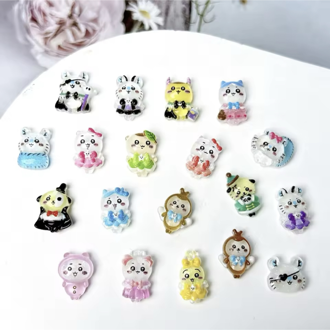 【24時間以内発送】ちいかわネイルパーツ★20個入り コスメ/美容のネイル(デコパーツ)の商品写真