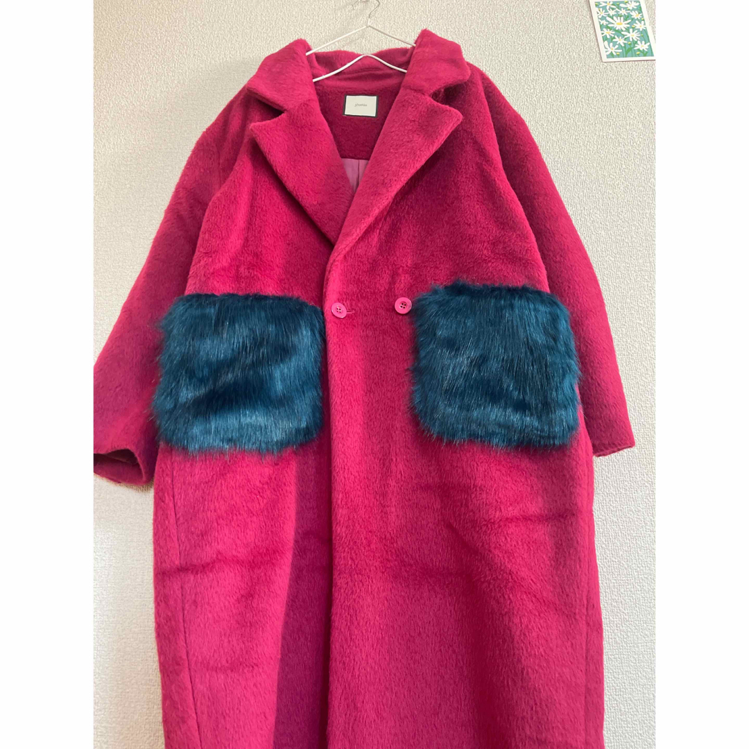 jouetie(ジュエティ)のjouetie ジュエティ　ポケットファーチェスターコート Mサイズ レディースのジャケット/アウター(ロングコート)の商品写真