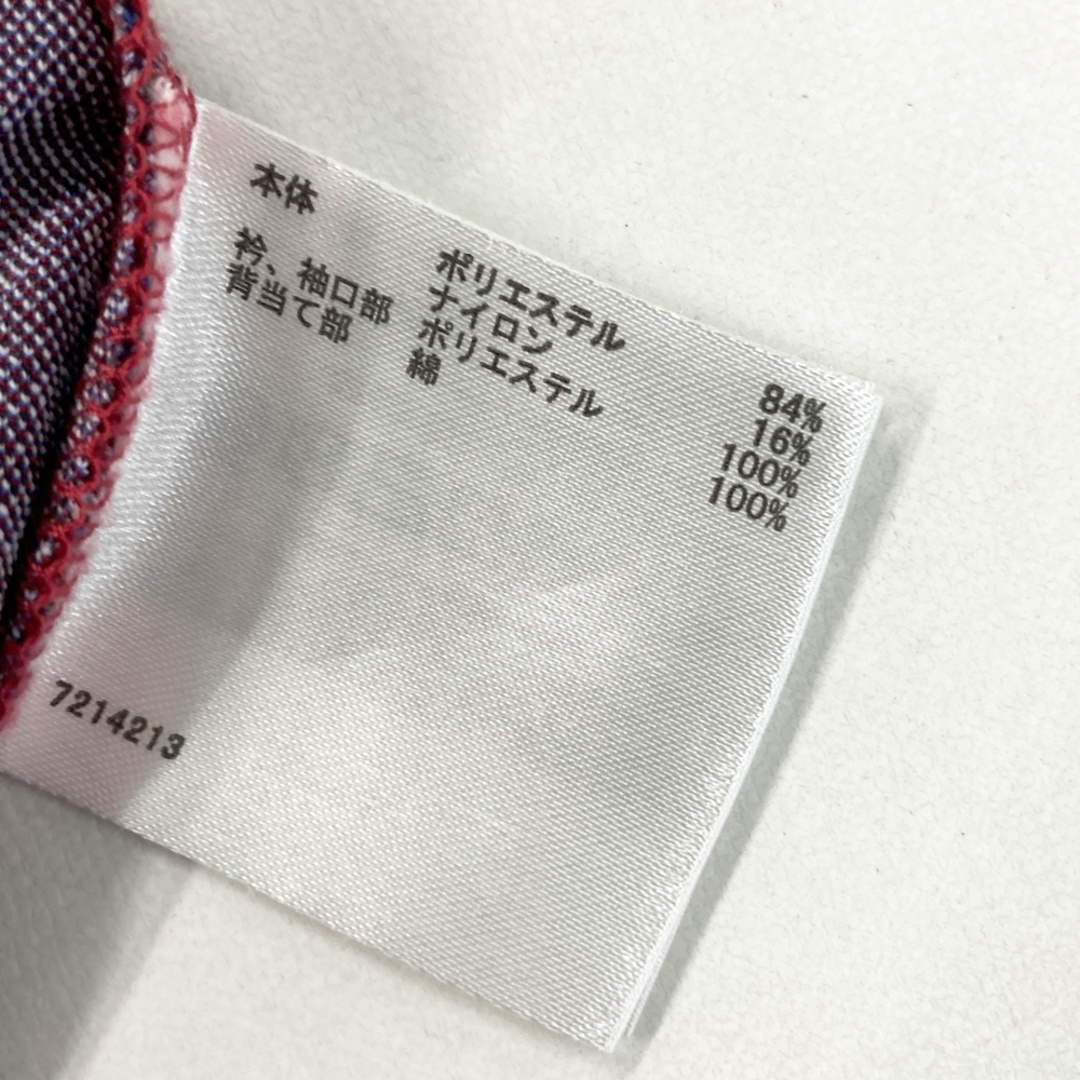 サイズ：LL MUNSING WEAR マンシングウェア MGWMGA01 ×DC DALGLIESH 半袖ポロシャツ チェック柄 レッド系 [240101561026] ゴルフウェア レディース ストスト スポーツ/アウトドアのゴルフ(ウエア)の商品写真