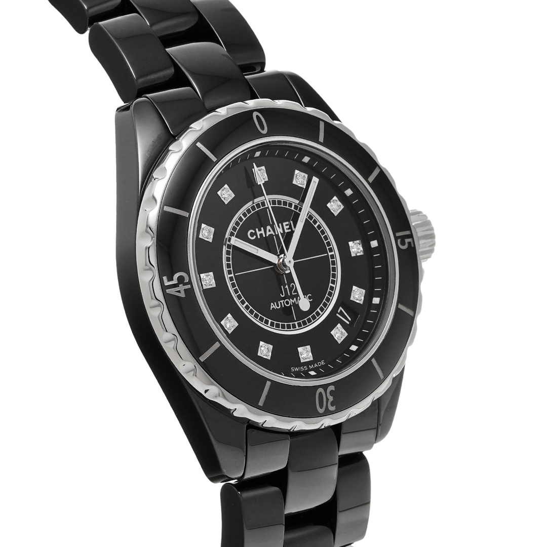 CHANEL(シャネル)の中古 シャネル CHANEL H1626 ブラックラッカー /ダイヤモンド メンズ 腕時計 メンズの時計(腕時計(アナログ))の商品写真