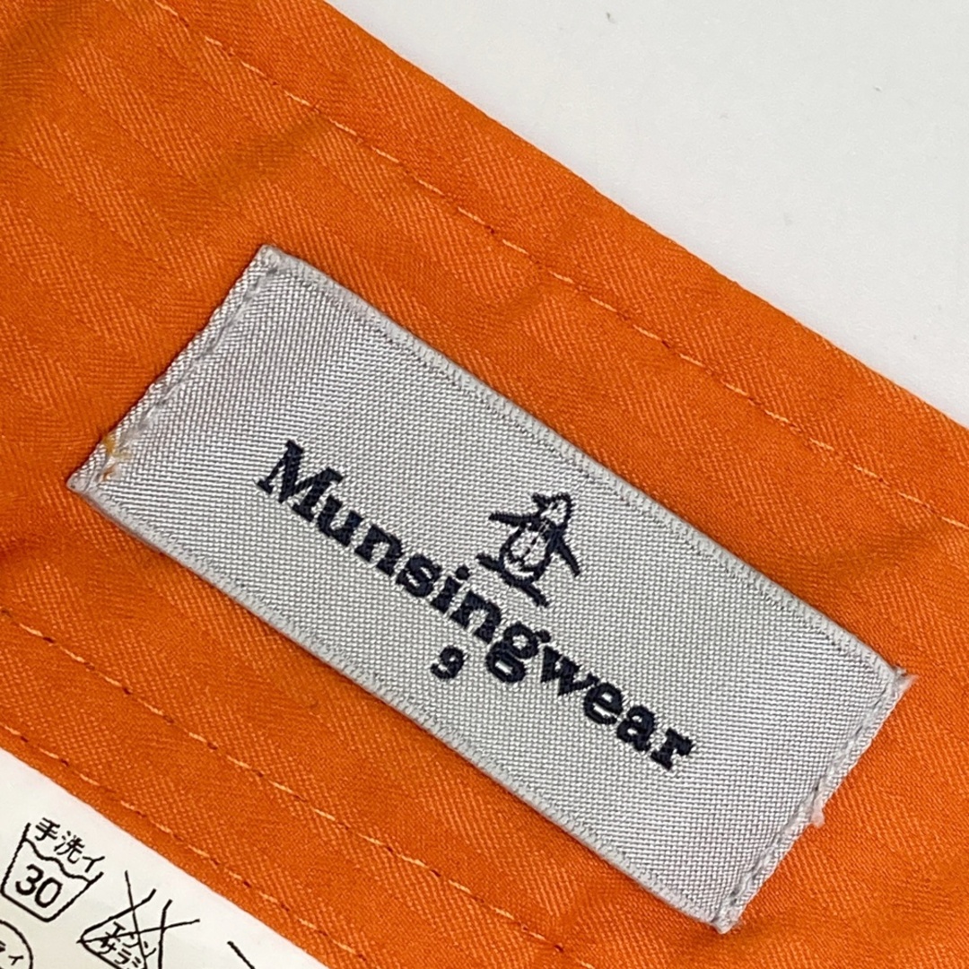サイズ：9 MUNSING WEAR マンシングウェア SL7056 スカート ワッペン ストライプ柄 オレンジ系 [240101586519] ゴルフウェア レディース ストスト スポーツ/アウトドアのゴルフ(ウエア)の商品写真