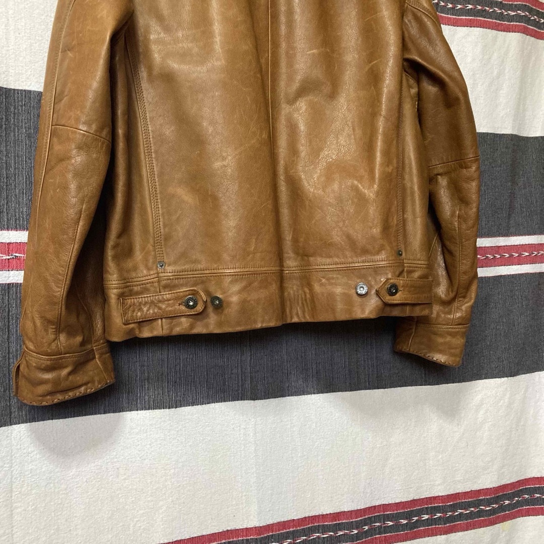 Timberland(ティンバーランド)の00sTimberland 牛側ブランケットライナー付レザージャケット L 希少 メンズのジャケット/アウター(レザージャケット)の商品写真