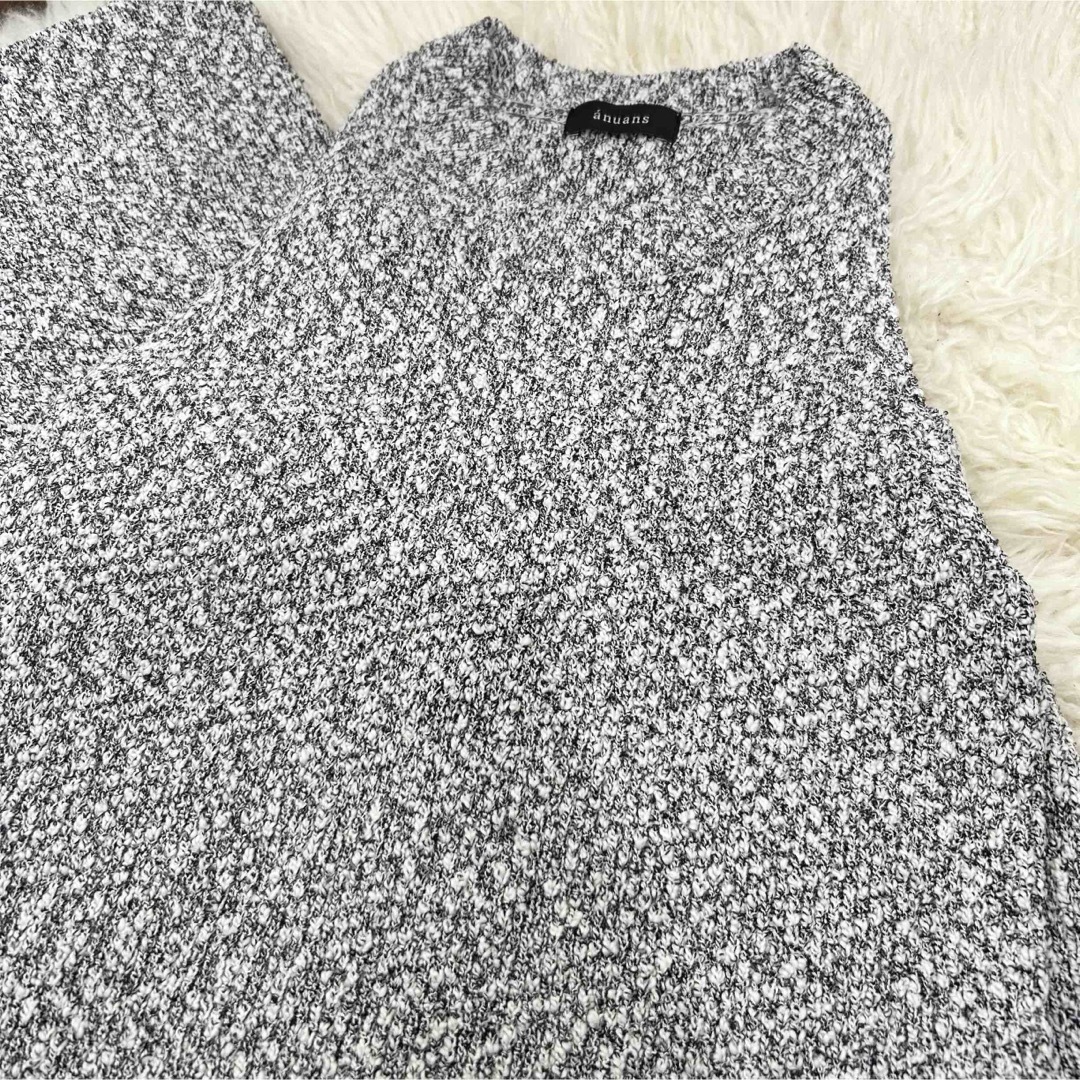 ánuans(アニュアンス)のanuans アニュアンス　ネップニットセットアップ　グレー　ミックス　MIX レディースのレディース その他(セット/コーデ)の商品写真