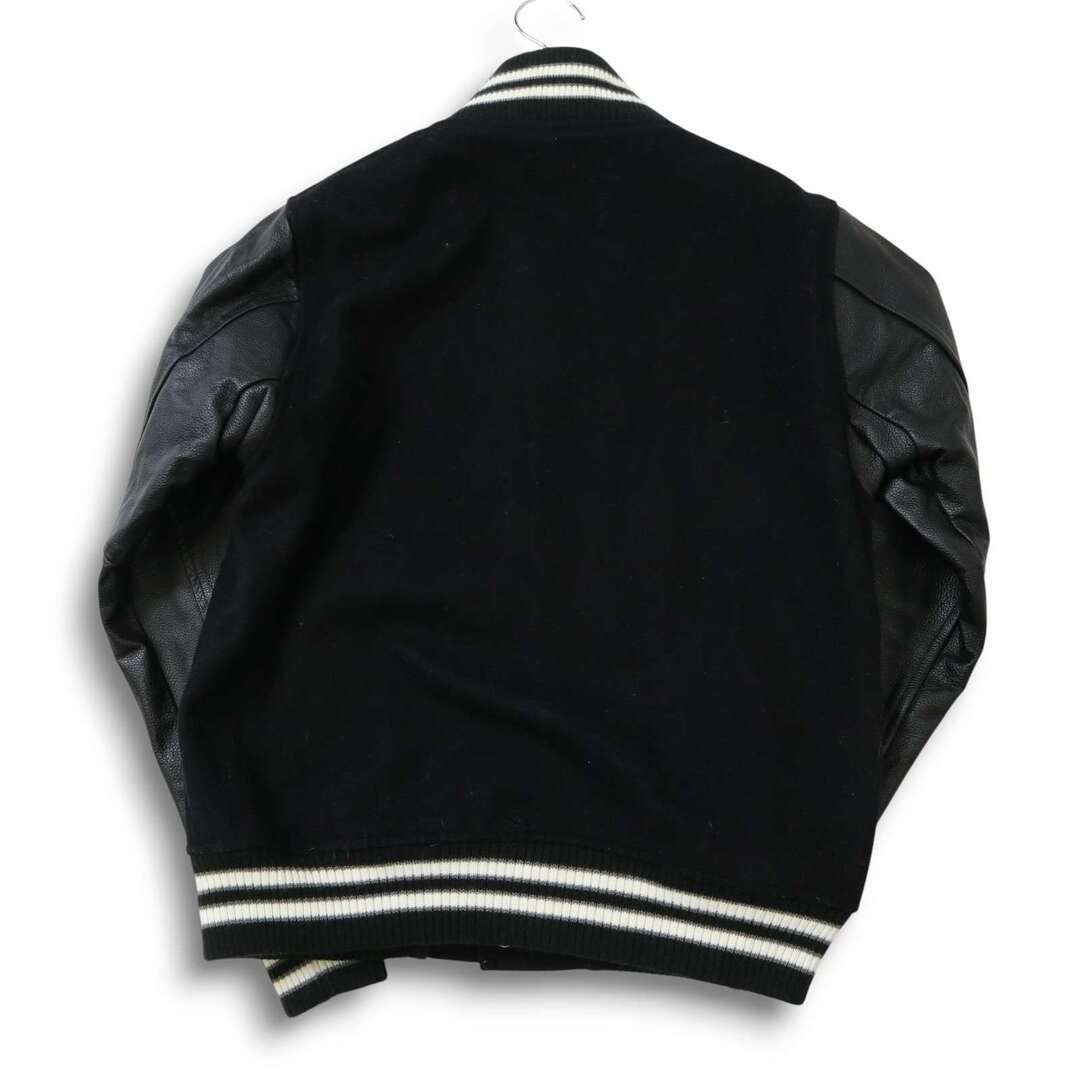 coen(コーエン)のcoen コーエン 秋冬 袖革★ 牛革 カウ レザー × ウール スタジャン ジャケット Sz.S　メンズ 黒 メンズのジャケット/アウター(その他)の商品写真