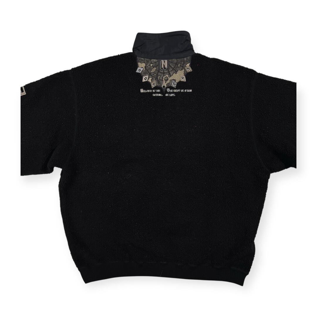 adabat(アダバット)のadabat アダバット ハーフジップ フリース プルオーバー ジャケット サイズ 4 /ブラック/メンズ/ゴルフ/日本製/ワールド スポーツ/アウトドアのゴルフ(ウエア)の商品写真