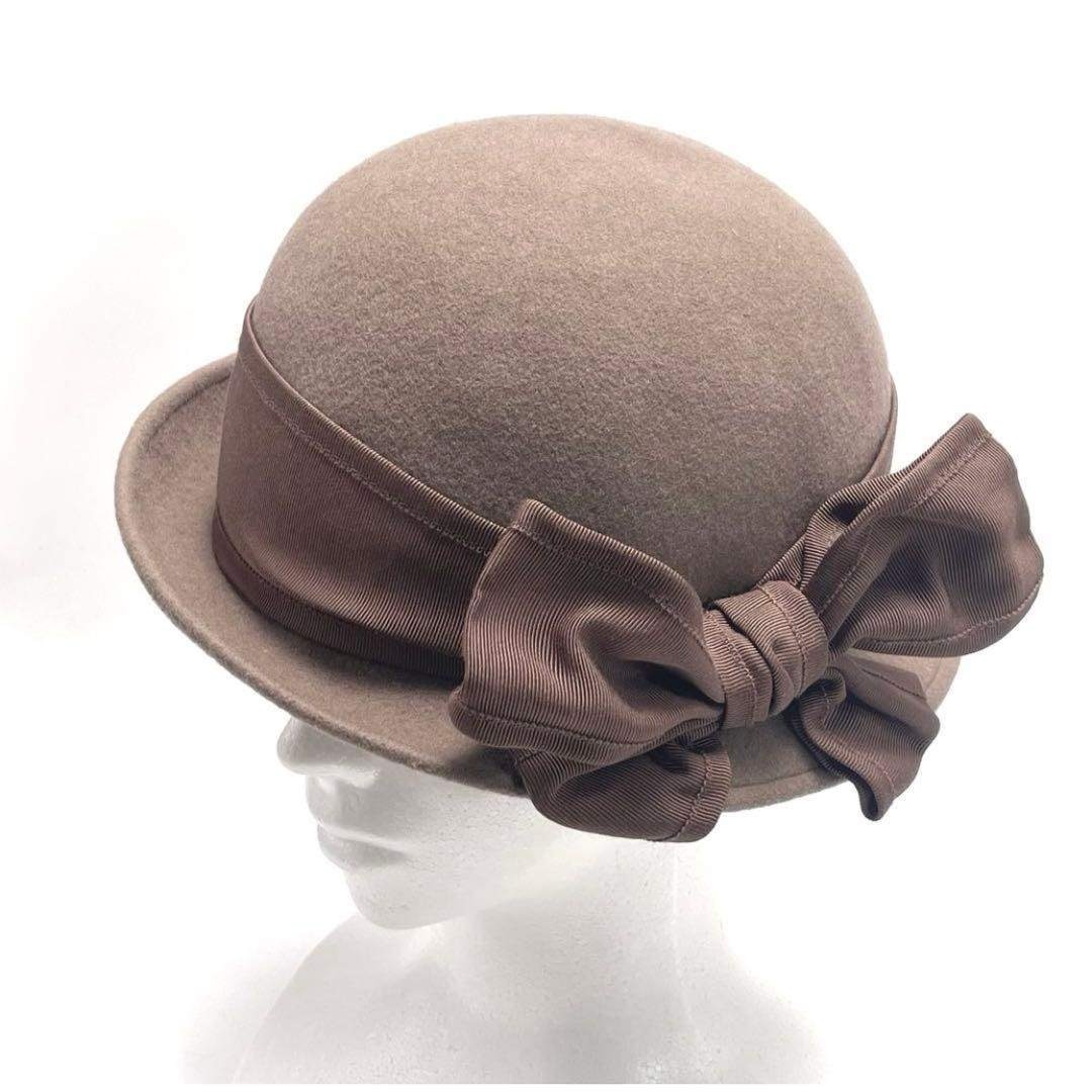 CA4LA(カシラ)のCA4LA カシラ ボーラーハット ウール ブラウン リボン レディース レディースの帽子(ハット)の商品写真
