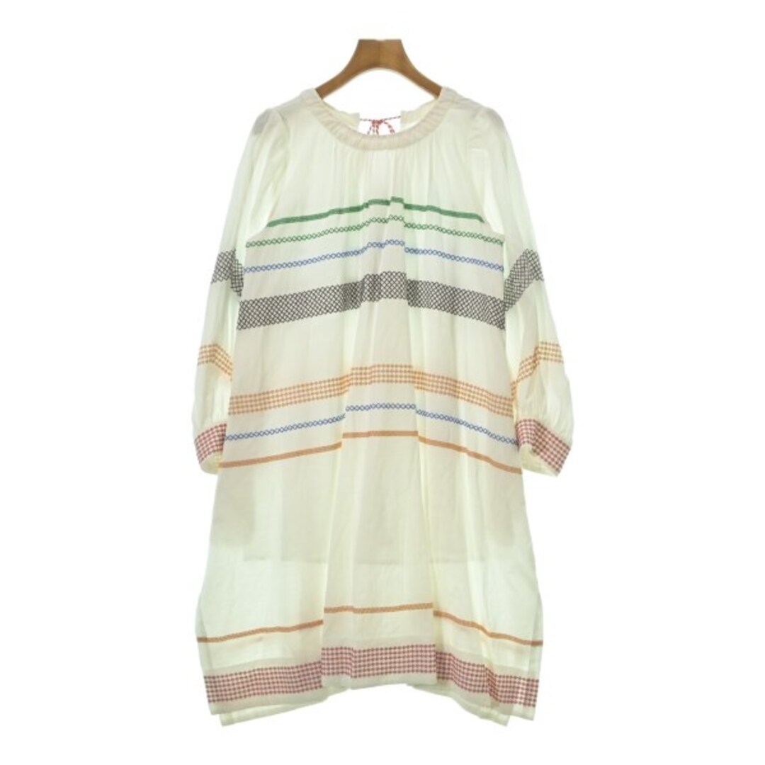 MILK FED ミルクフェド ワンピース M 白 【古着】【中古】【送料無料】 レディースのワンピース(ひざ丈ワンピース)の商品写真