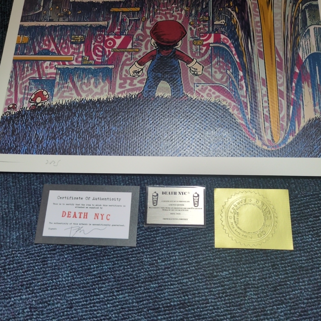 DEATH NYC 世界限定100枚　真作証明3点付属 エンタメ/ホビーのコレクション(印刷物)の商品写真