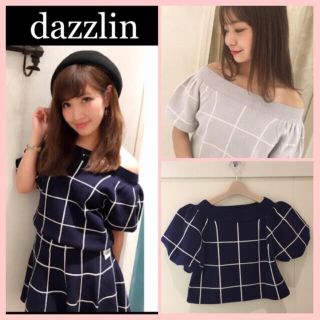 ダズリン(dazzlin)の新品✨Ray掲載・松井愛莉さん着用♡dazzlin オフショルバルーンニット (カットソー(半袖/袖なし))