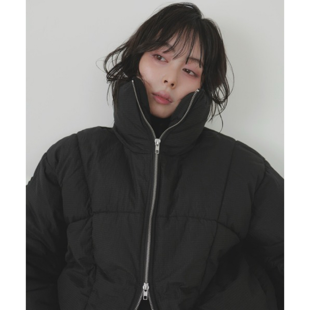 TODAYFUL(トゥデイフル)の今季新作！あったかダブルジップチェックファイバーショートダウンジャケット レディースのジャケット/アウター(ダウンジャケット)の商品写真