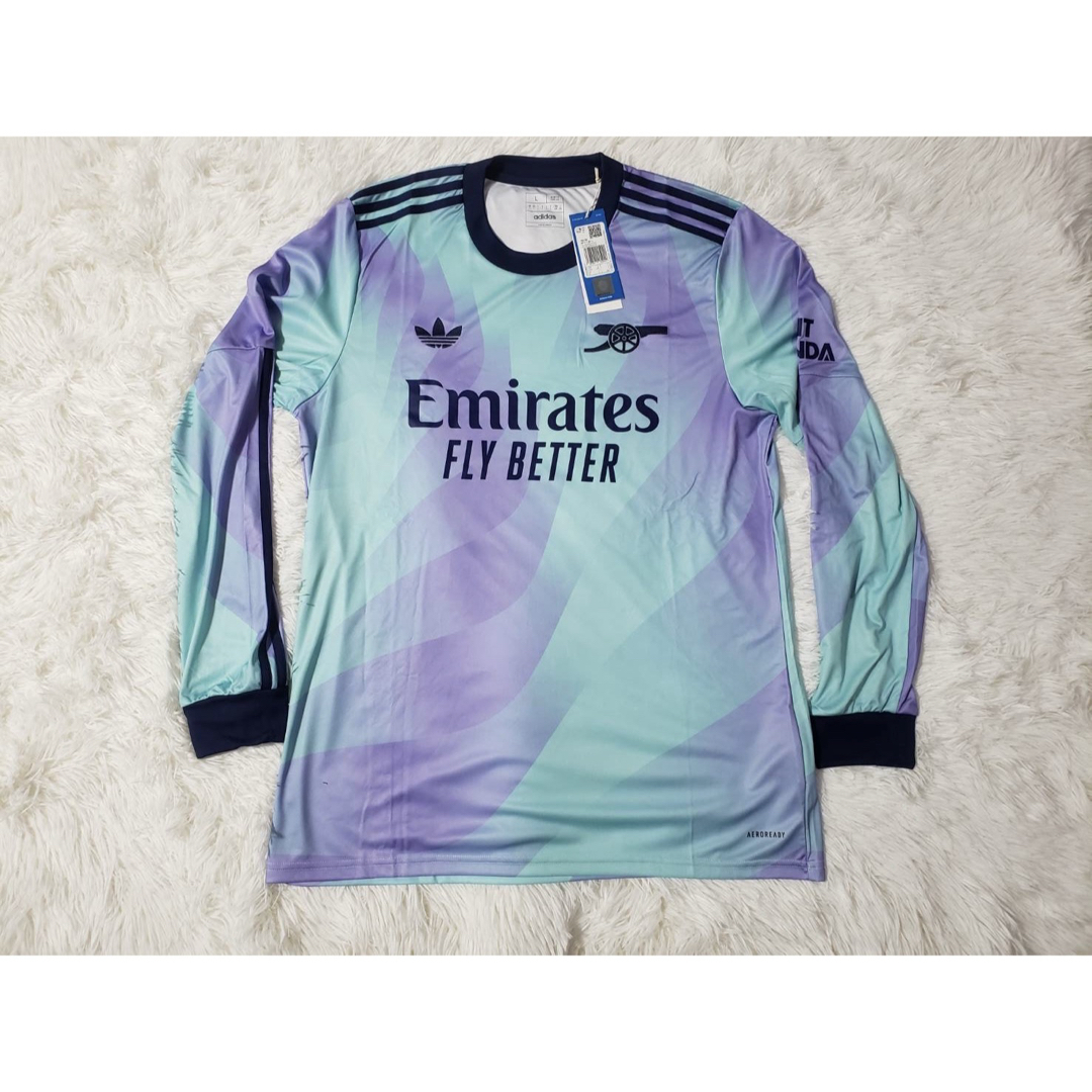 adidas(アディダス)のアディダス アーセナル 2024/2025 長袖 サード 日本未発売 スポーツ/アウトドアのサッカー/フットサル(ウェア)の商品写真