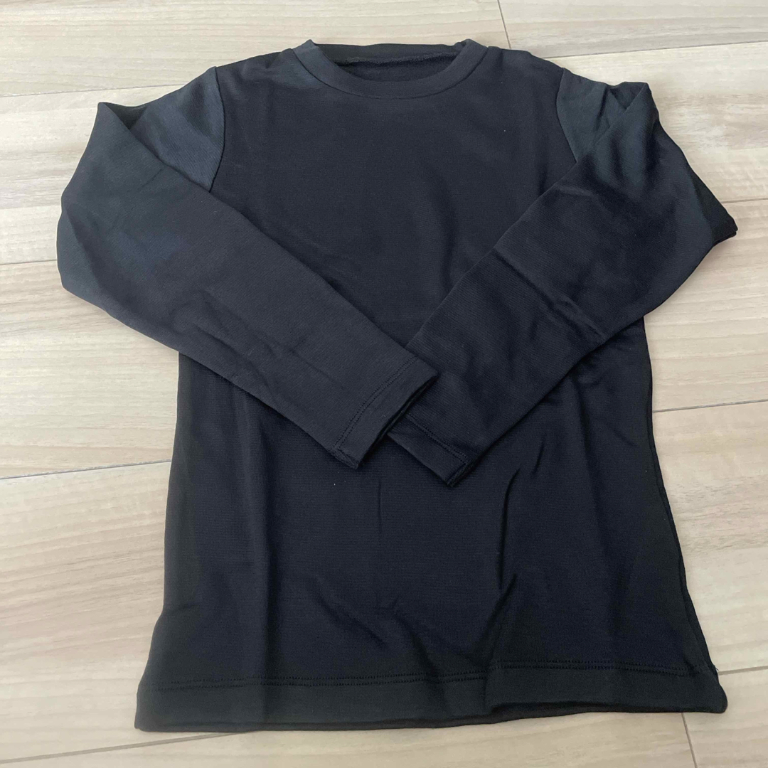 HEAT-X ヒートクロス　裏起毛　保温　インナー　ジュニア　130 ブラック キッズ/ベビー/マタニティのキッズ服男の子用(90cm~)(Tシャツ/カットソー)の商品写真