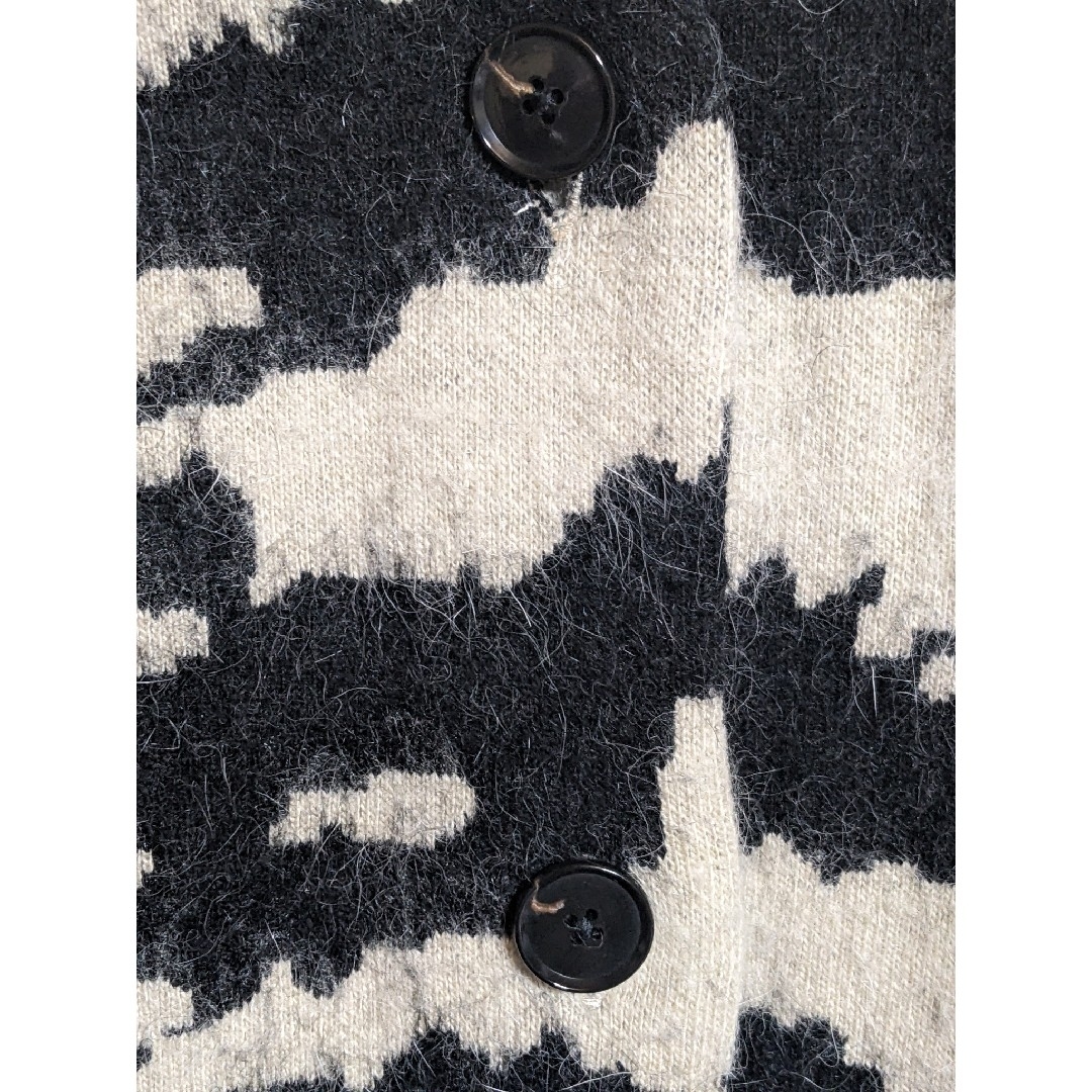 JOURNAL STANDARD(ジャーナルスタンダード)のL'ESSAGEゼブラ柄 アンゴラ混コートカーディガン　ジャーナルスタンダード レディースのトップス(カーディガン)の商品写真