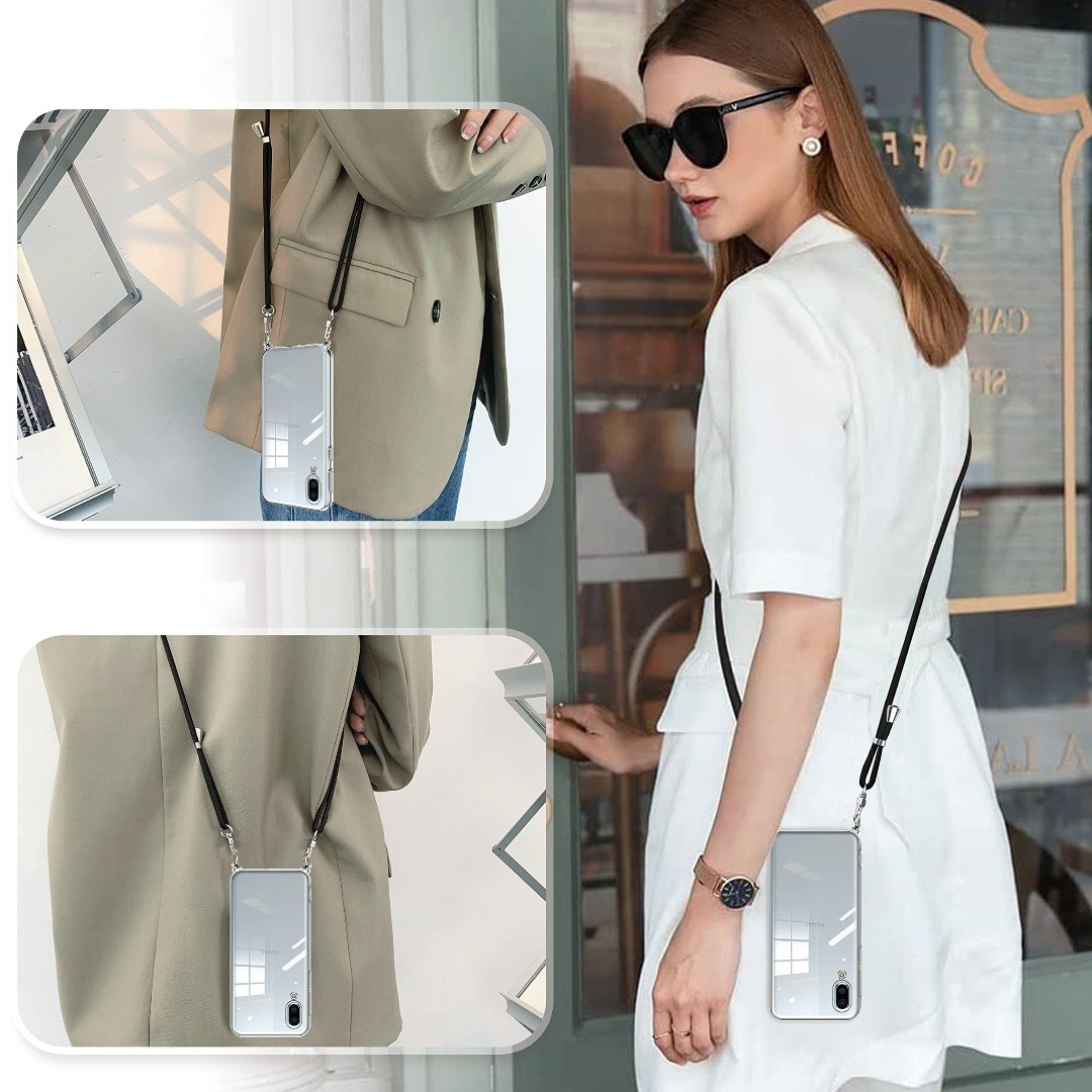 クリア AQUOS Sense3 Plus ケース ショルダー AQUOS Se スマホ/家電/カメラのスマホアクセサリー(その他)の商品写真