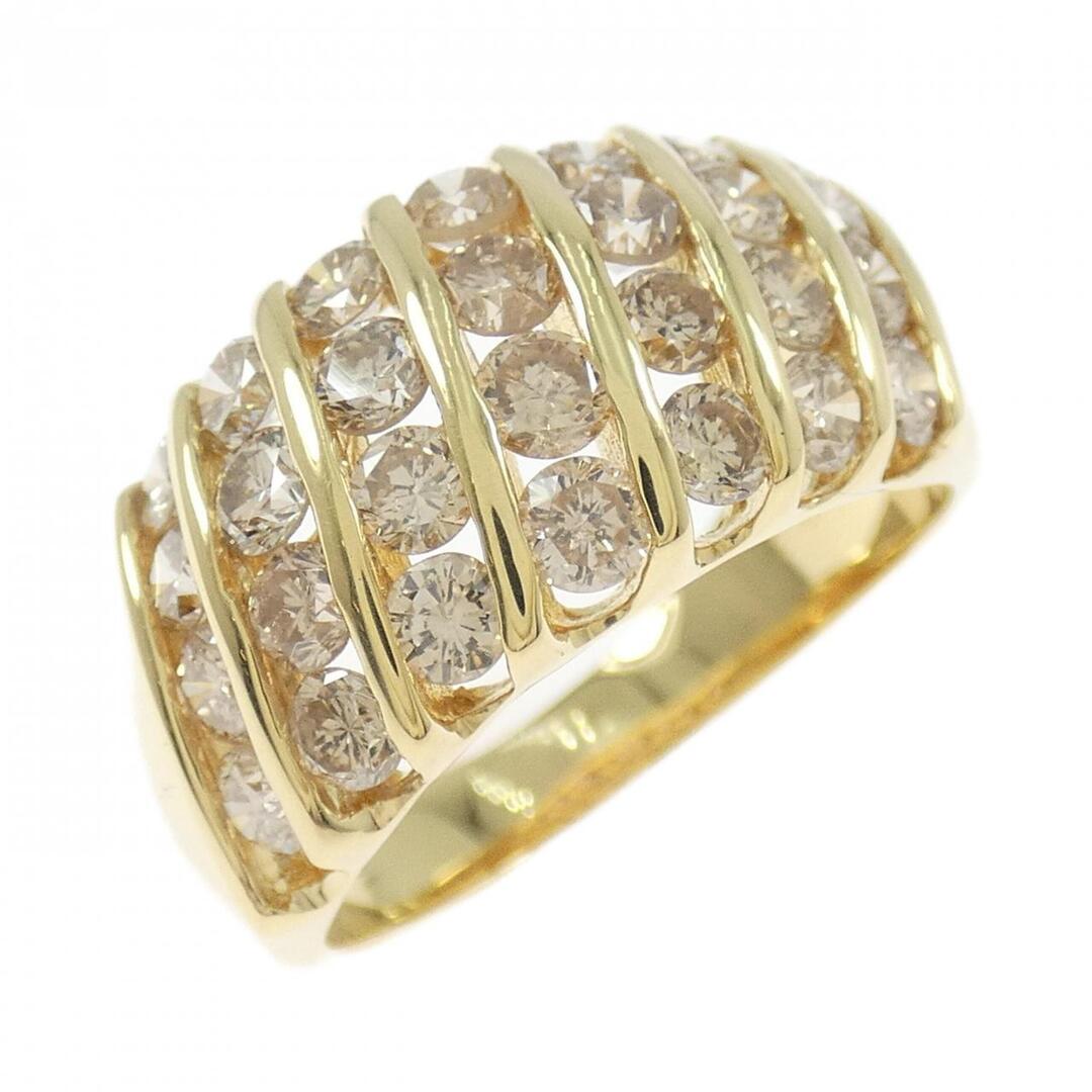 K18YG ダイヤモンド リング 2.04CT レディースのアクセサリー(リング(指輪))の商品写真