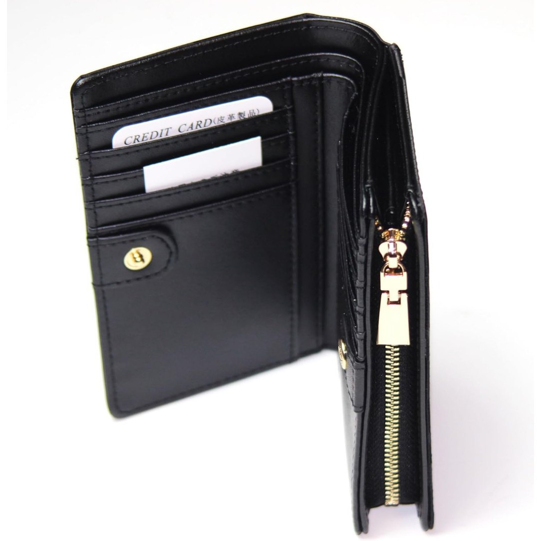 送料無料　新品　牛革　カモフラ柄　特殊コーティング加工　ショートウォレット　金 メンズのファッション小物(折り財布)の商品写真