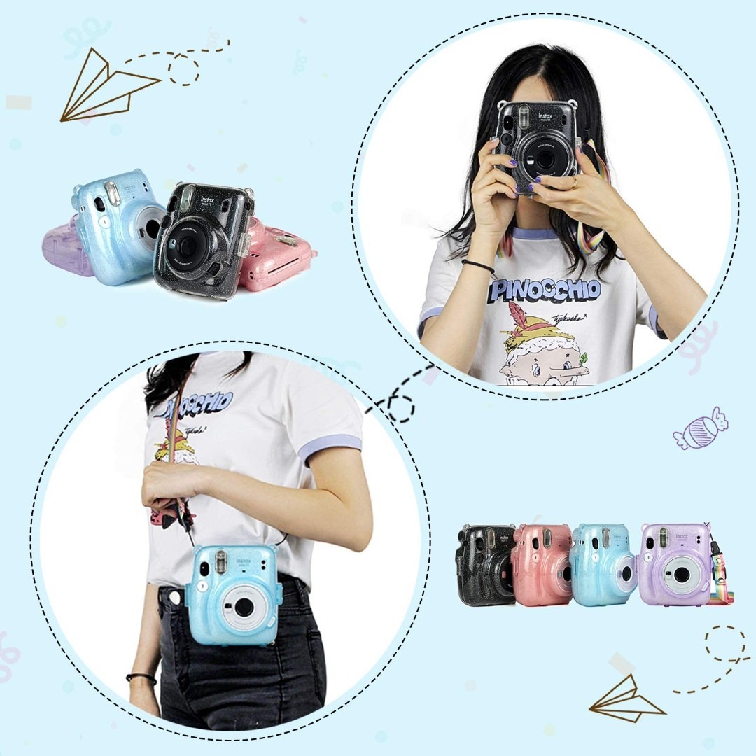 【在庫セール】kinokoo チェキケース,fuji チェキinstax min スマホ/家電/カメラのカメラ(その他)の商品写真