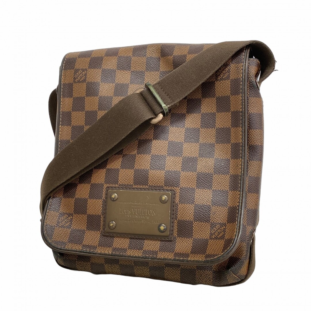 LOUIS VUITTON(ルイヴィトン)の【5pb1760】ルイヴィトン ショルダーバッグ ダミエ ブルックリンPM N51210 エベヌ【中古】レディース レディースのバッグ(ショルダーバッグ)の商品写真