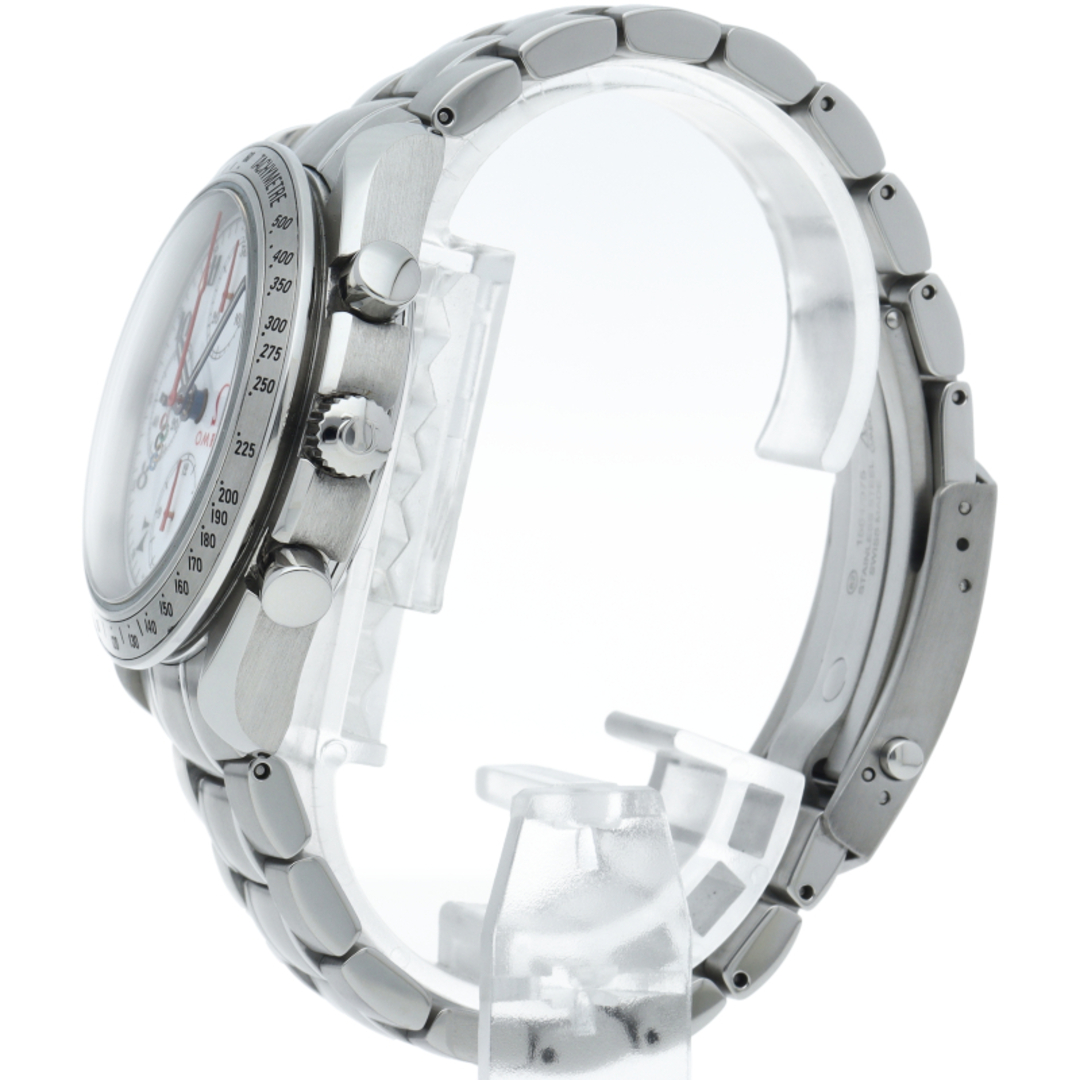 OMEGA(オメガ)のオメガ スピードマスターデイト クロノグラフ 40mm オリンピックコレクション Speedmaster Date 323.10.40.40.04.001 箱 保証書 SS メンズ時計 ホワイト 仕上げ済 美品 【中古】 メンズの時計(その他)の商品写真