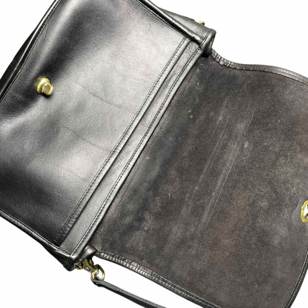 COACH(コーチ)の【美品】オールドコーチ USA製 ステーションバッグ 2way 黒 9635 レディースのバッグ(ショルダーバッグ)の商品写真