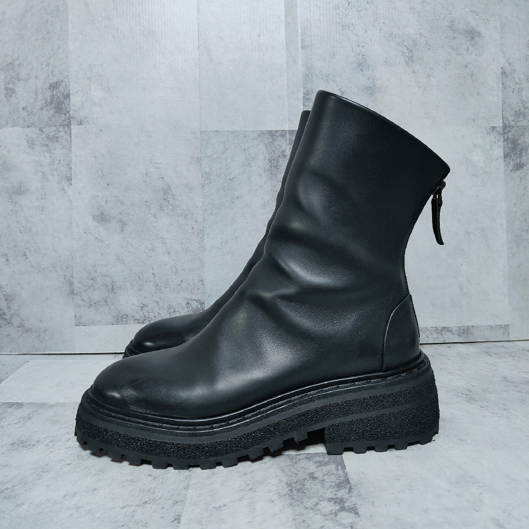 MARSELL(マルセル)の【美品】 Marsell マルセル　レザー アンクルブーツ　36.5　ブラック レディースの靴/シューズ(ブーツ)の商品写真
