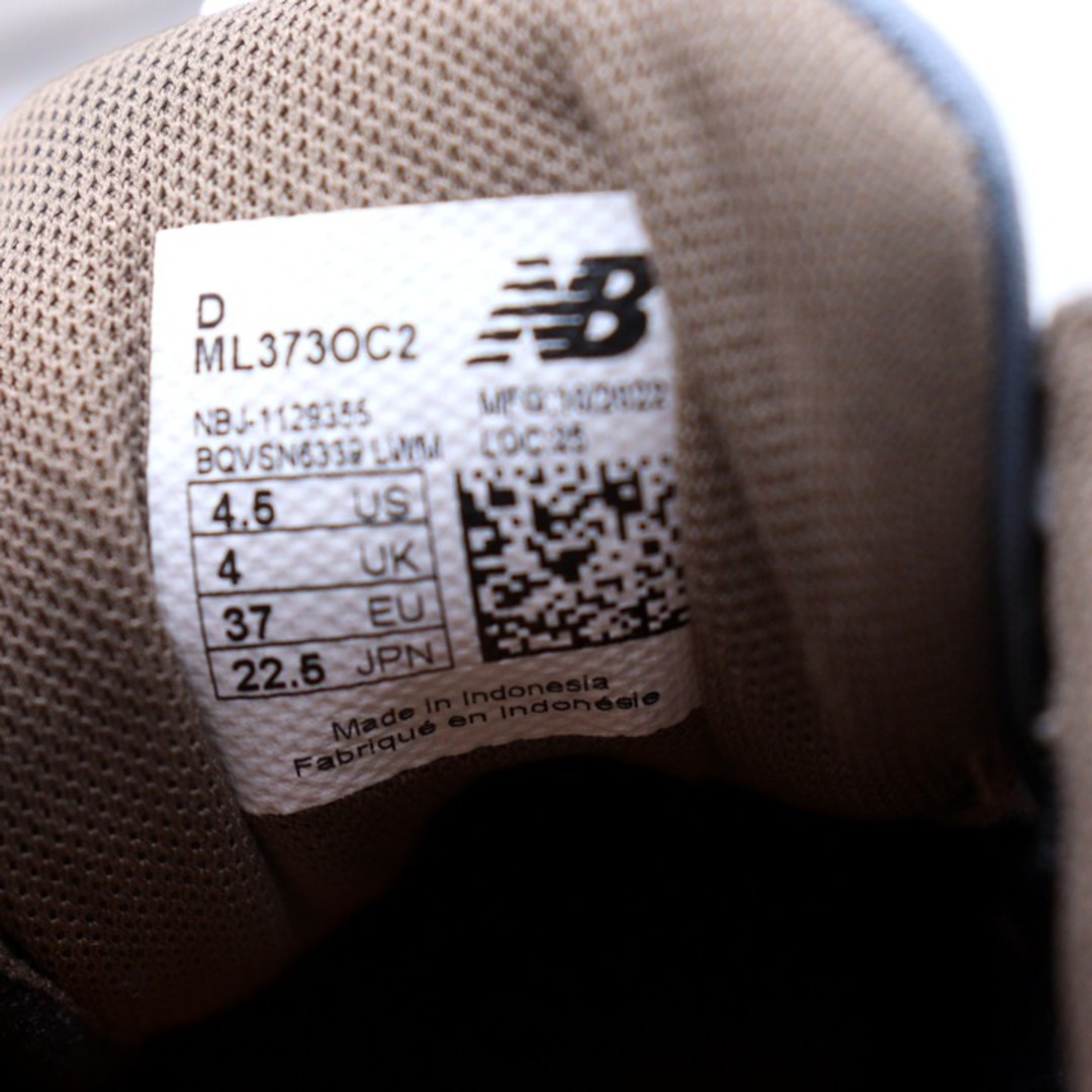 New Balance(ニューバランス)のニューバランス スニーカー ローカット 373 ML373OC2 シューズ 靴 レディース 22.5サイズ ネイビー×水色 NEW BALANCE レディースの靴/シューズ(スニーカー)の商品写真