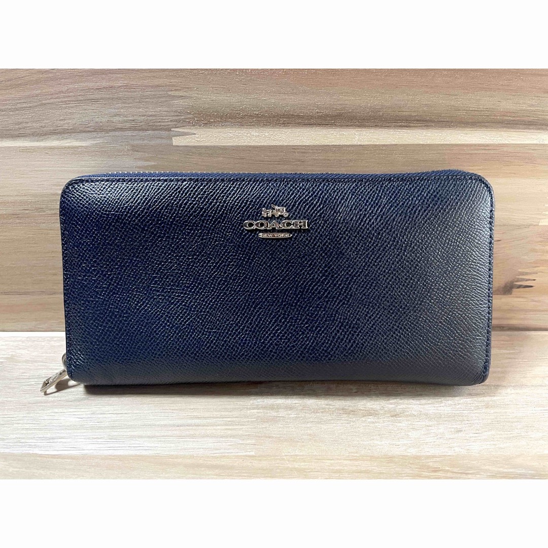 COACH(コーチ)の☆COACH コーチ　長財布　F52372 ラグジュアリークロスグレーンレザー メンズのファッション小物(長財布)の商品写真