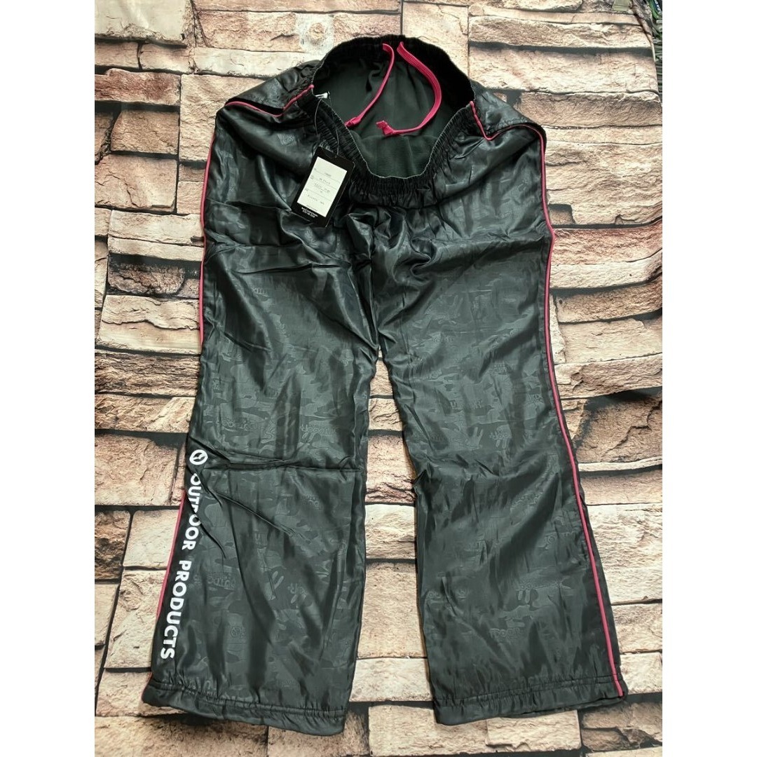 快適保温！軽量&裏起毛『アウトドア』光沢透かしロゴ柄マイクロパンツLLサイズ１枚 レディースのパンツ(その他)の商品写真