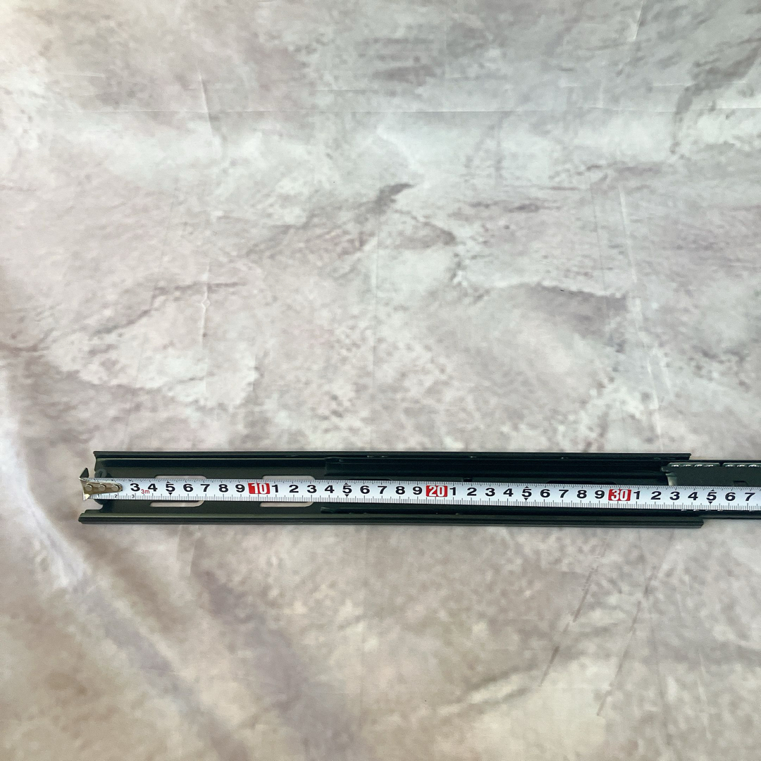 引き出しランナースライド本体【35c】全長【67c】黒　スライド　引き出し部品 ハンドメイドの素材/材料(各種パーツ)の商品写真