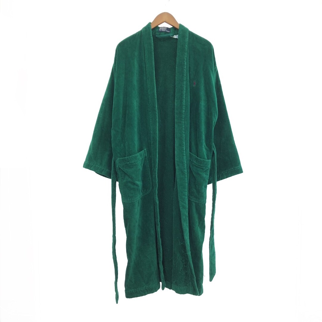 POLO RALPH LAUREN(ポロラルフローレン)のPOLO RALPH LAUREN ポロラルフローレン ガウンコート サイズ:FREE パイル/90ｓ/コットン    グリーン メンズ / 243001002767 メンズのジャケット/アウター(その他)の商品写真
