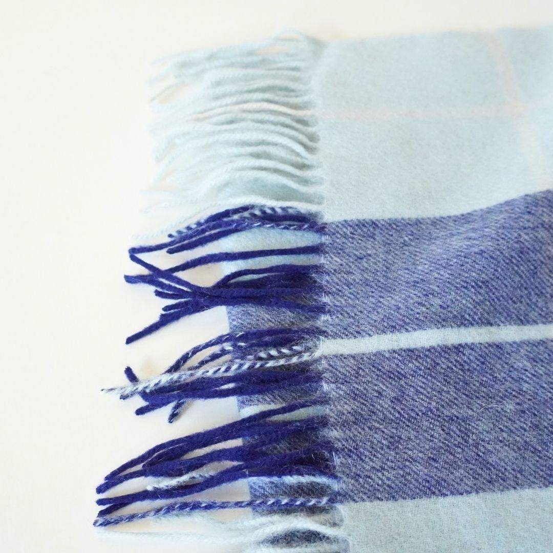 UNITED ARROWS green label relaxing(ユナイテッドアローズグリーンレーベルリラクシング)のユナイテッドアローズ ウール 大判 チェック ショール マフラー レディースのファッション小物(マフラー/ショール)の商品写真