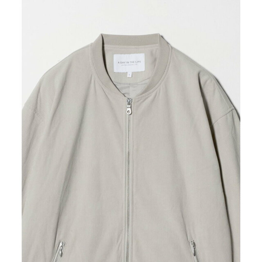 a day in the life(アデイインザライフ)の【LT.GRAY】コーデュロイ リブ ブルゾン<A DAY IN THE LIFE> メンズのジャケット/アウター(ブルゾン)の商品写真