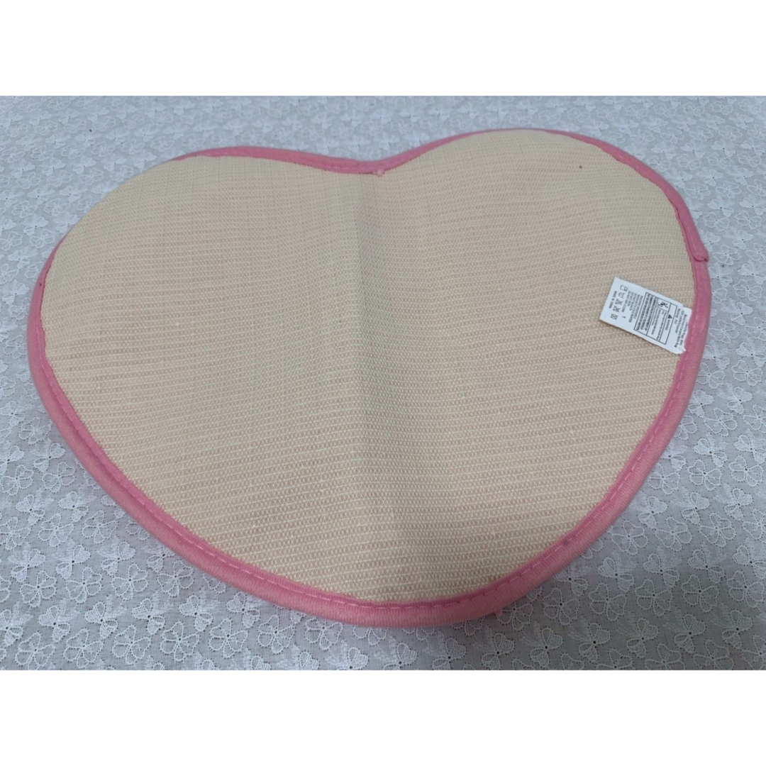 ハート型 バスマット 吸水 ふわふわ足拭きマット ピンク 吸水速乾 滑り止め インテリア/住まい/日用品のラグ/カーペット/マット(バスマット)の商品写真