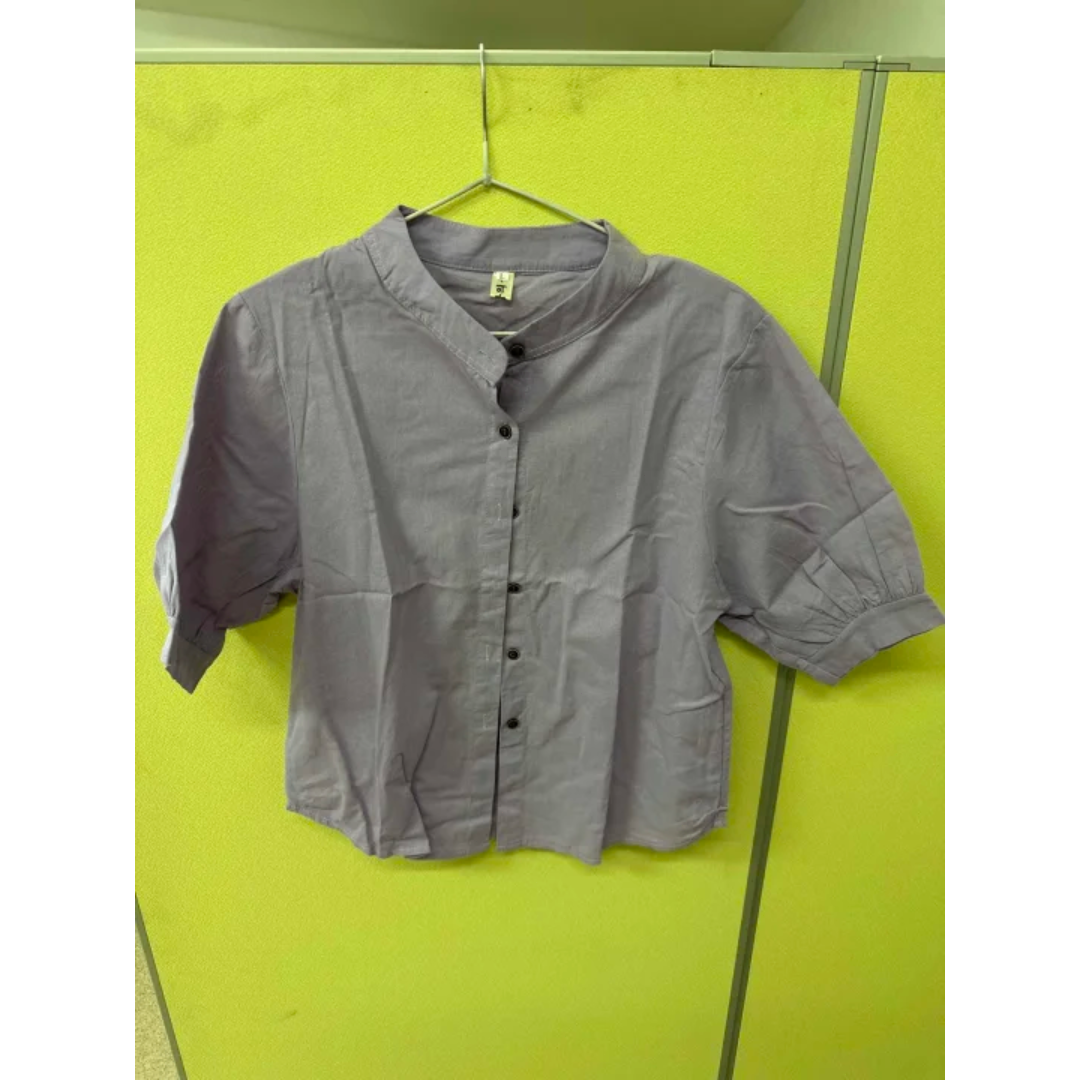 DB-レディース大きいサイズ ゆったり綿麻シャツ N-5 レディースのトップス(シャツ/ブラウス(長袖/七分))の商品写真