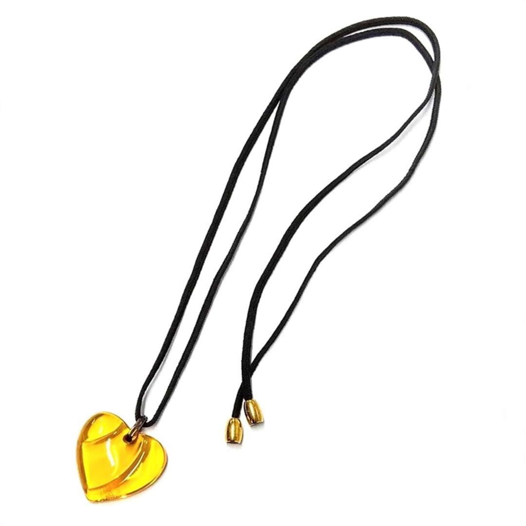 Baccarat(バカラ)のバカラ Baccarat ネックレス クリスタルg オレンジ【中古】 レディースのアクセサリー(ネックレス)の商品写真