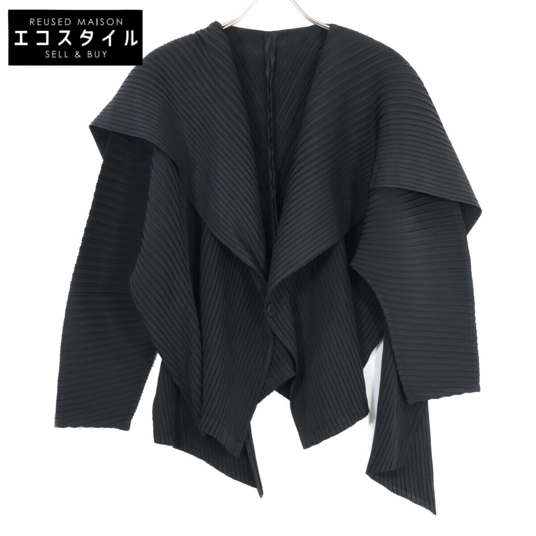 ISSEY MIYAKE(イッセイミヤケ)のイッセイミヤケ 【新品同様/24年製】IM43FO112 プリーツ カーディガン/ 2 レディースのトップス(カーディガン)の商品写真